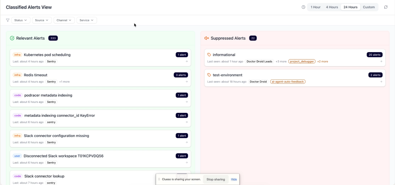 Auto-classification and grouping of your alerts into incidents